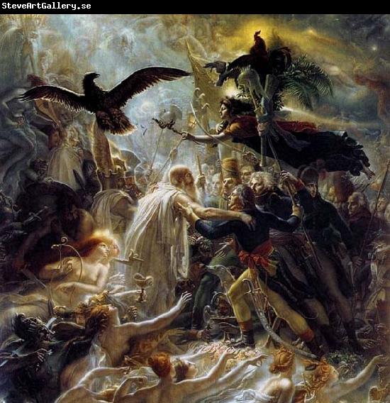 Girodet-Trioson, Anne-Louis Ossian Receiving the Ghosts of French Heroes